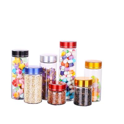 China Hot Selling Medicine Vitamin Capsule Bottles Glass Medicine Bottle With Screw Lid for sale