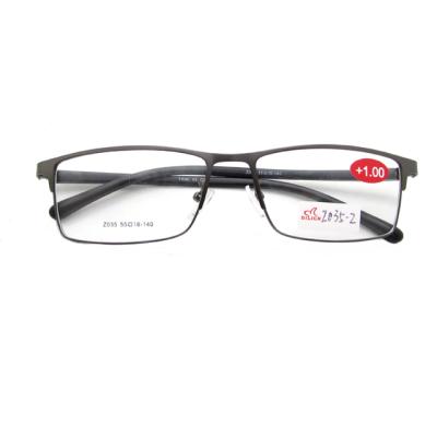 China DILICN Trendy Current Popular Metal Frame TR90 Temple Reading Glass Eyeglass Frame for sale