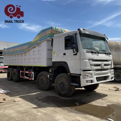 China Sinotruk HOWO Used New 371hp 8x4 12 Wheeler Transportation Dump Truck for sale à venda