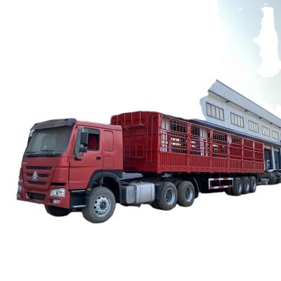 Κίνα China Used Fence Cargo Truck Sinotruck Howo Semi-Trailer Second Hand Trucks προς πώληση