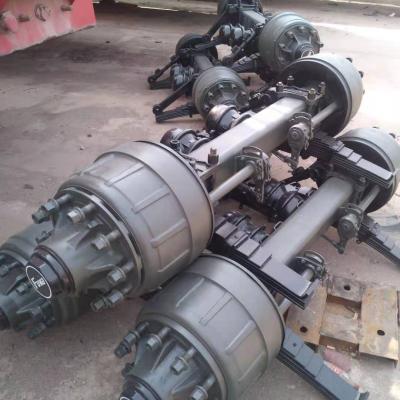 China Sinotruk Howo Heavy Duty Double Axles Single Semi Trailer Parts FUWA BPW Truck Trailer Axle en venta