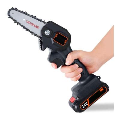 China Hantechn 4-Inch Cordless Chainsaw with 2/4Ah Lithium Battery and Pure Copper Motor 2Ah/4Ah Cordless Chainsaw for sale