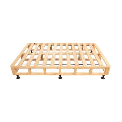 China Factory Wholesale Modern Furniture Bedroom King Size Wood Bed Stable Frame for sale