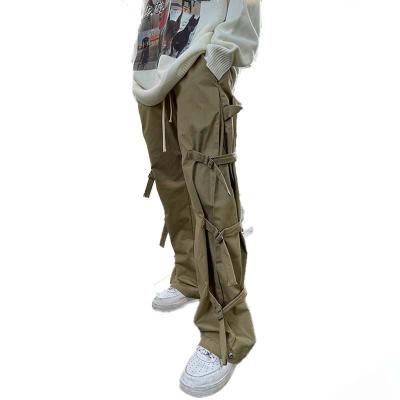 China Wholesale Custom High Street Anti-Wrinkle Pants For Men's Brand Cargo Pants Fashionable Loose Straight Leg Casual Trousers for sale