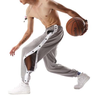 China 2021 Anti-wrinkle new arrivals outdoor men pants sports casual pants sided button open jogger pants tide brand small basketball feet pants for sale