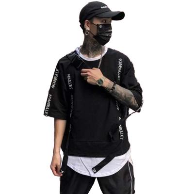 China Anti-Wrinkle Graphic T-shirt Polyester High Quality Comfortable T-shirt For Men's Hip-hop Brand Fashion T-shirt for sale