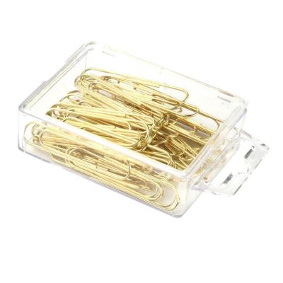 China Fashion Metal Wire Paper Clip Gold Colored Paper Clips Custom Made Eco-Friendly Useful for sale