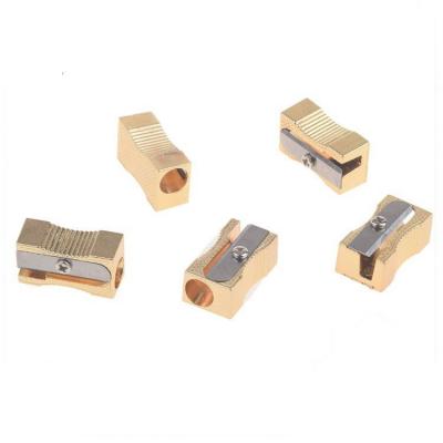 China Mini Professional Mold Design For Kids Mini / Funny Novelty Gold Metal Pencil Sharpener for sale