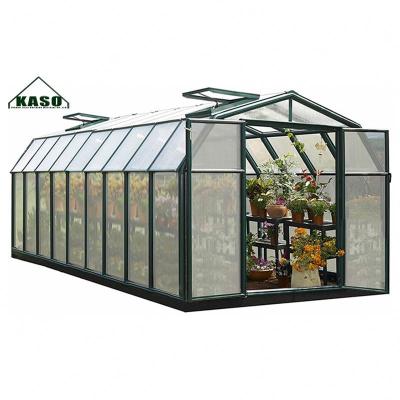 China Easily Assembled Good Quality Gardening In The Garden Greenhouse Winter Chinese Garden Transparent Polycarbonate Frame Backyard for sale