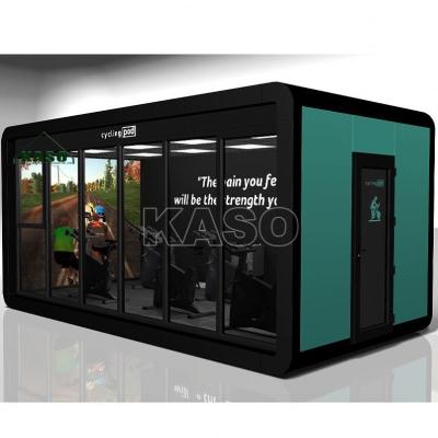 China Modern Barber Shop Pod 20Ft Container House Aluminum Luxury Prefab Living Container House for sale