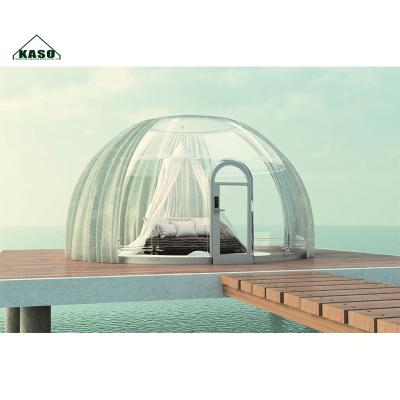 China 3.6m 4m 5m 6m Geo Bubble Garden Camping Event Hotel Party Dning UV Resistant Luxury Transparent Cafe Clear Glamping Geodesic Dome Tent for sale