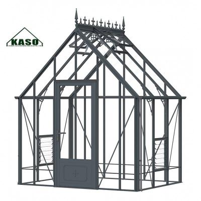 China Easily Assembled Garden Agriculture Greenhouse 4 Season Sunroom Green Housing Cheap Prefab Commercial Price Kits Temper Aluminum Glass Greenhouses for sale