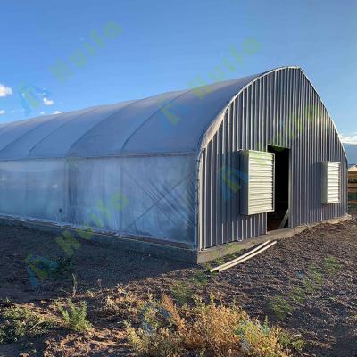 China 30 x 100 Feet Special Single Light Medical Crescent Dep Blackout Greenhouse Tunnel Greenhouse Span for sale