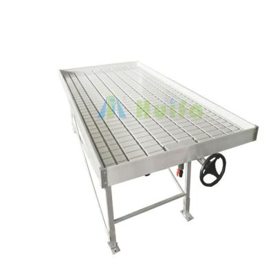 China Hydroponics Vegetable Greenhouse Huifa Flowers Fruit Seedling Adjustable Rolling Bench Grow Table Rolling Bench for sale