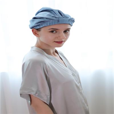 China European and American style hot selling silk bonnets for women 100% silk mulberry hair bonnet for sale