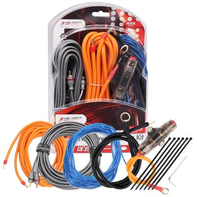 China Magic Wiring Kit Car Source Amp No. 8 5m / 16.4 ft OFC Power Cord + RCA Copper Cable + 60A Mini Fuse Holder + Car Au Trigger Wire for sale