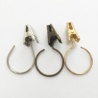 China Metal Wholesales Curtain Accessories Hook Clips Metal Ring For Curtain for sale