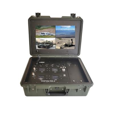 China KP-DRB04 4 Channels Briefcase Portable Video COFDM HD Wireless Transmitter and Receiver KP-DRB04 for sale