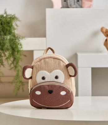 China Other Special Design and Made Backpack Wholesaler Kids Bag Animal Girls Cute Plush Toddler School Animal Monkey Backpack for sale