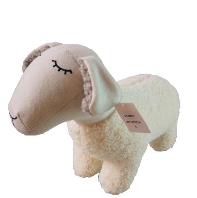 China Living Room Furniture Factory Wholesale Plush Stuffed Animal Shape Cute Sheep Toy For Kids for sale