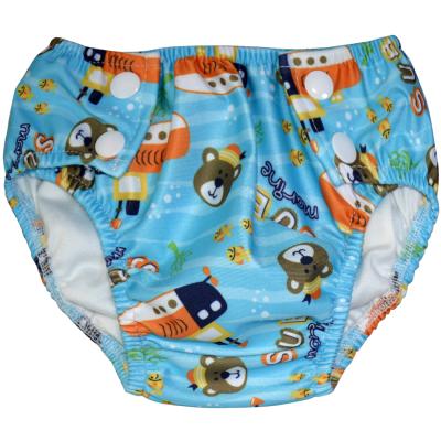 China Printed Reusable Cloth Diaper Cloth Diaper Cloth Diapers Waterproof Swim Diapers Made From Laminiated TPU, PUL Cloth for sale