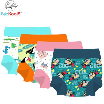 China Printed Baby Swim Diapers Waterproof High Waist Swim Diaper Waterproof Reusable Quick Dry Reusable Swim Diaper for sale