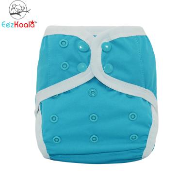 China Onesize Plain Weave Adjustable Diaper Cover With Double Wide Elastic Binding Leak Proof Reusable Cloth Diaper Cover for sale