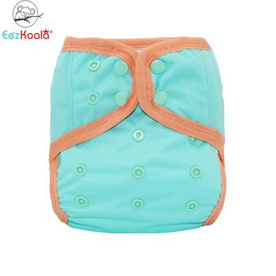 China Onesize Double Leak Proof Diaper Plain Weave Cover With Elastic Binding Polyester Wide DiaperCover Washable for sale