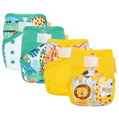 China MiaBaby 4 Pcs /set S Baby Diapers Printed Cloth Cloth Newborn Cover Washable And Reusable Diaper For Babies And Boys Wholesale for sale