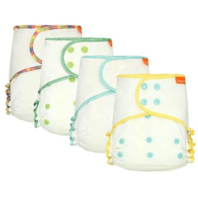 China 2017 OEM Printed Bamboo Cotton Fitted Diaper for sale