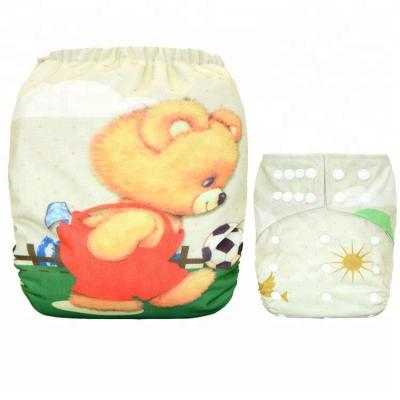 China Digital Printing Suede Cloth Printed Pocket Diaper / Diaper, With One Front Pocket, Waterproof And Breathable for sale