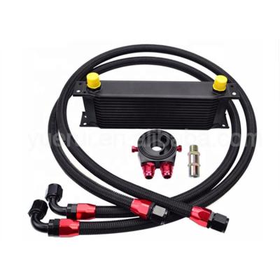 China Oil cooler system for vehicles AN4-AN6-AN8 - AN10-AN12-AN16-AN20 oil cooler nylon braided rubber hoses for sale