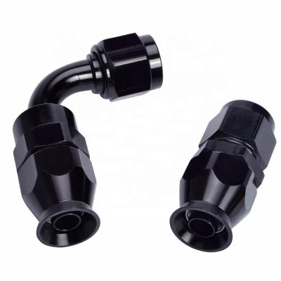 China Auto packing parts AN4/AN6/AN8/AN10 degree ptfe adapter straight seat swivel swivel oil cooler hose for sale