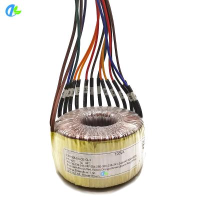 China Power 12-0-12v 5 Amp 6-0-6v 10 Amp Toroidal Multi-Tap Transformer 120VA Center Tapped Transformer for sale