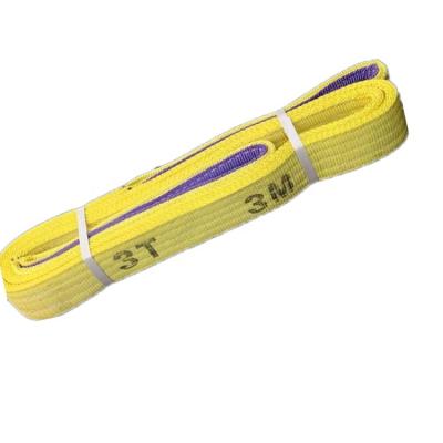 China Durable Wear-Resisting 3 Ton Webbing Sling Color Code Belt Lifting Sling for sale