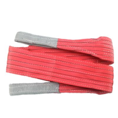 China High Tensile Polyester Belt 5t Lifting Eye (100% PEDESTRIAN) Eye To Eye Polyester Webbing Sling for sale