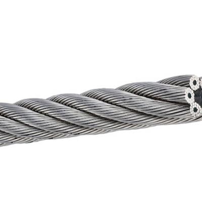 China High Corrosion Resistant Galvanized Ungalvanized Steel Wire 6x24 Rope for sale