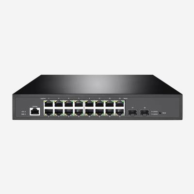 Chine Commutateur Gigabit géré de couche 2+ de 36 Gbps 16 ports Ethernet RJ45 Commutateur 2SFP à vendre