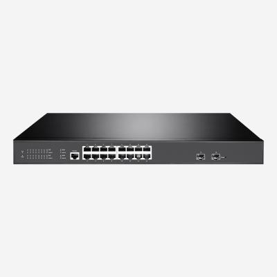 Chine 16 ports de PoE d'Ethernet posent le commutateur du gigabit 2+ avec 2 ports 250W de fibre de SFP à vendre