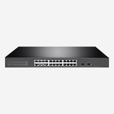 China Netz-intelligenter Schalter 8K MAC Address Smart Managed Switch 24GE 2G SFP zu verkaufen