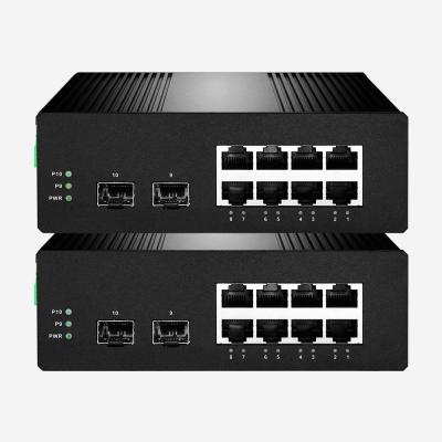 Cina il gigabit Poe a fibra ottica di 4K MAC Industrial Web Smart Switch 2 commuta i porti da 8 gigabit in vendita