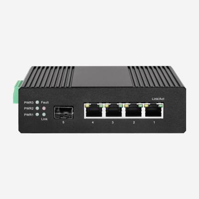 중국 4GE 1SFP 산업적 이서네트 스위치 4 RJ45 항구 이중화 통신망 스위치 판매용