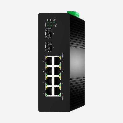 中国 20Gbps層2+はスイッチ8GE 2SFP産業ギガビット スイッチFCCのセリウムを管理した 販売のため