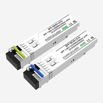 China 1310nm 1550nm kiezen Module 60km LC 1.25Gb/S van SFP van de Wijzevezel uit Te koop