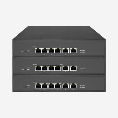 中国 6 RJ45 POE+ スイッチはネットワーク用 IGMP スヌーピングを備えた電源を内蔵 販売のため