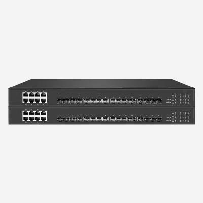 China Gigabit Unmanaged Ethernet Switch Rack Mounted Internal Power Supply With 8 RJ45 And 16 SFP for sale