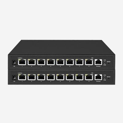 Cina 100W 8 porte RJ45 PoE+ Auto Sensing 10 Gigabit Ethernet Switch con gestione GUI basata sul Web in vendita