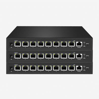 Cina 8 porte RJ45 10Gbps PoE Switch con 1 console 12KBytes Jumbo Frame in vendita