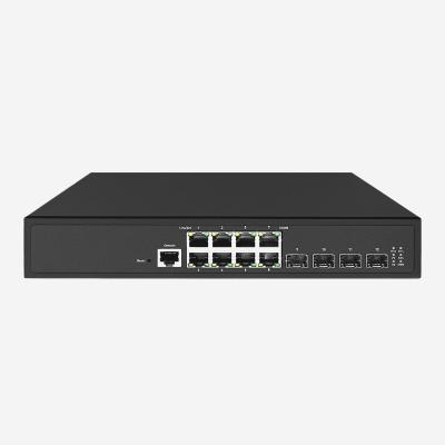 Chine 4 racks SFP+ montés 10 Go couche 3 Commutateur avec 8 ports RJ45 10/100/1000Mbps Sécurité 802.1X à vendre