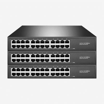 China No gestionado 24 10/100 Mbps RJ45 Ethernet Switch con MDI/MDIX automático en venta